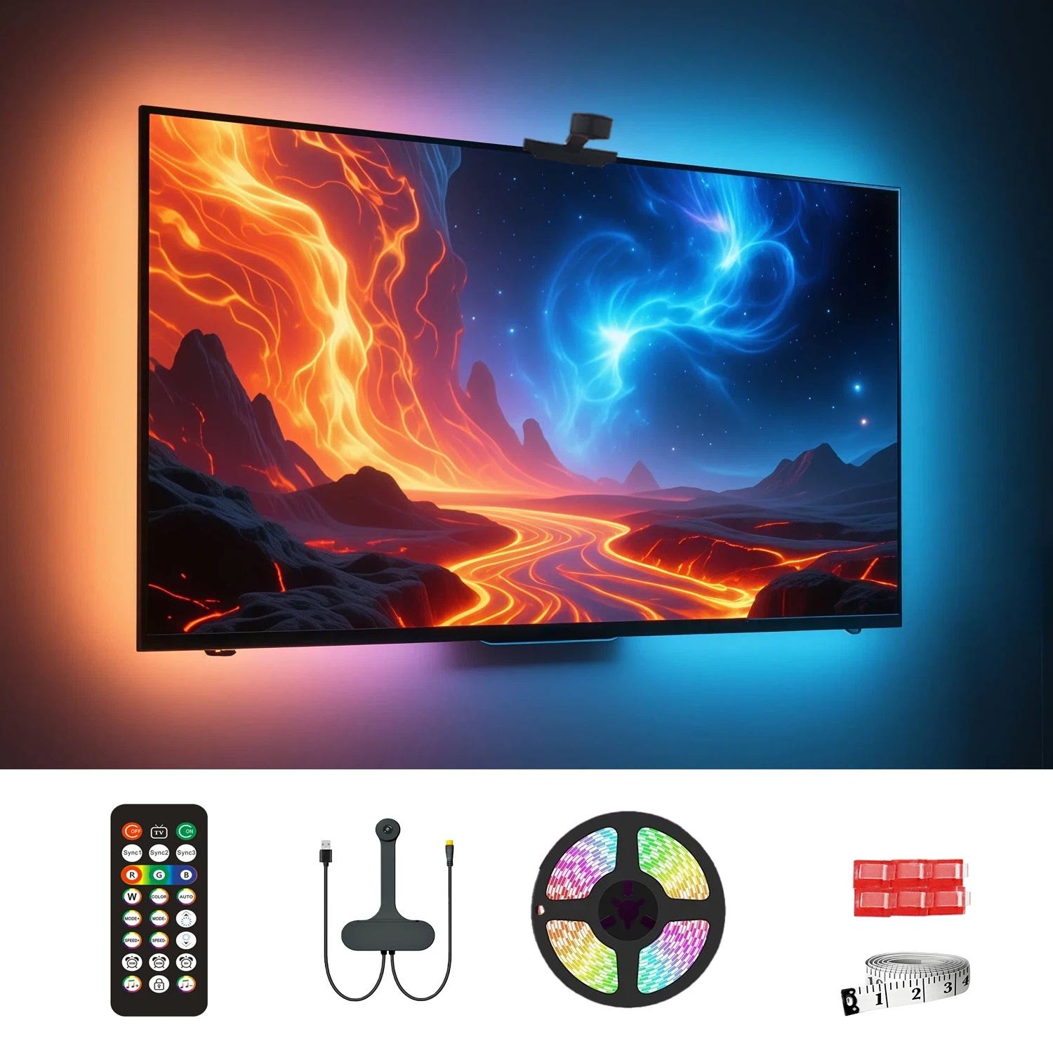 Home Cinema Gaming - WACUAAO AI Sync LED TV Backlight