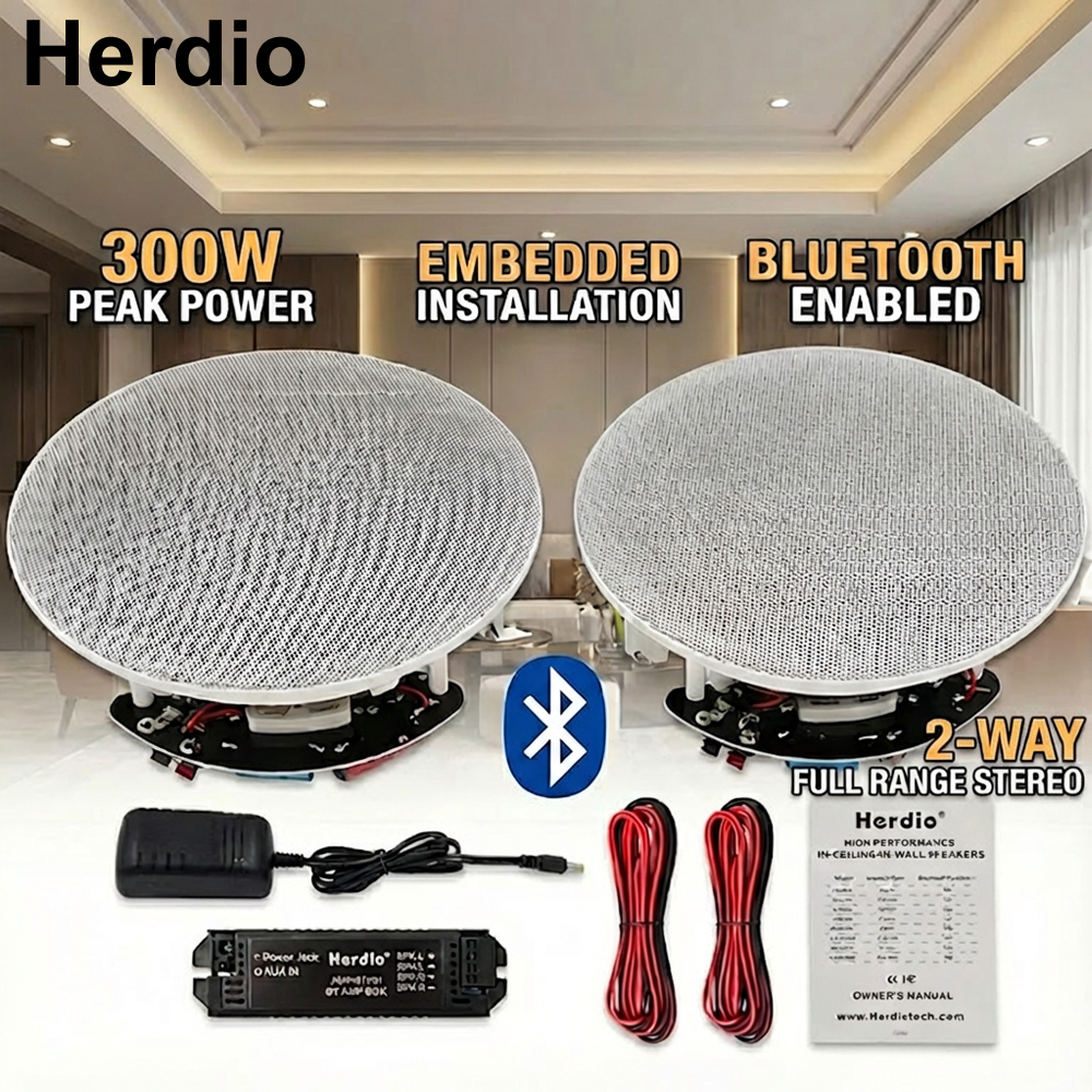 Home Cinema Denon - Herdio 2PCS 6.5 Inch Home Audio