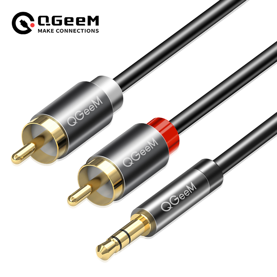 QGeeM RCA Cable 2RCA to 3.5 Au - огляд і ціна Home Cinema Tv