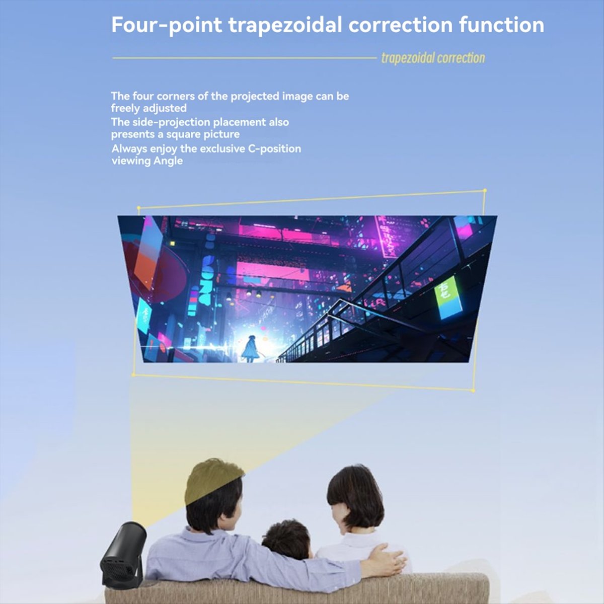 1080P Projector for Android12  - огляд і ціна Home Cinema Quad