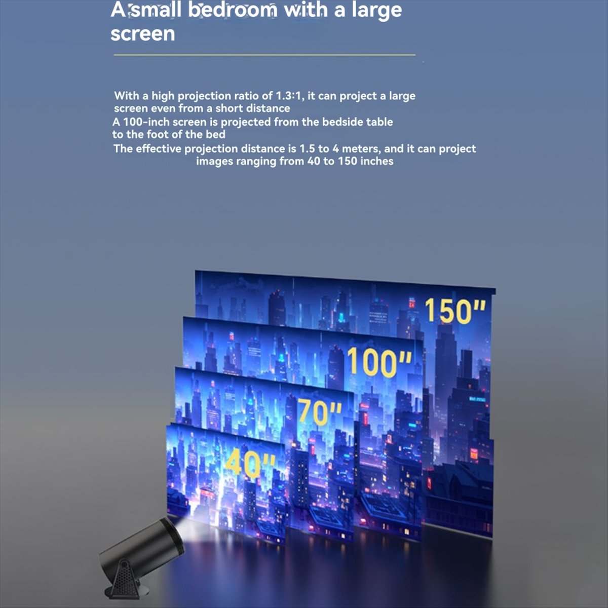 1080P Projector for Android12  - огляд і ціна Home Cinema Quad