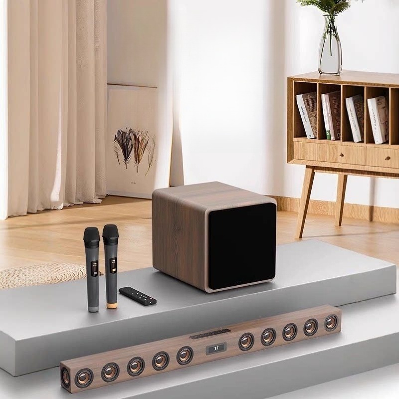 Wooden TV Audio Whispering Wal - огляд і ціна Home Cinema Karaoke Projector