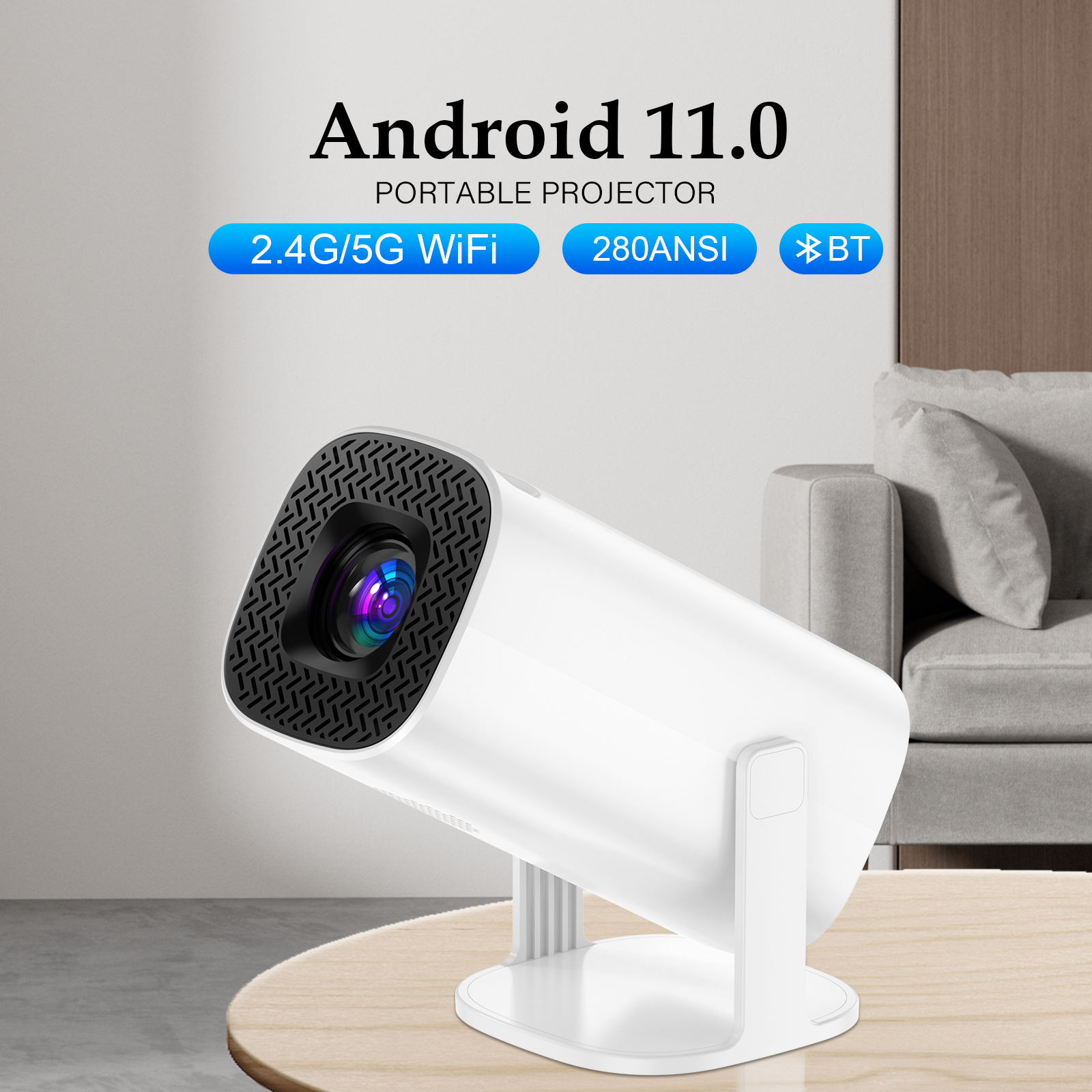 Projector Android 11 4K Dual W - огляд і ціна Home Cinema Quad