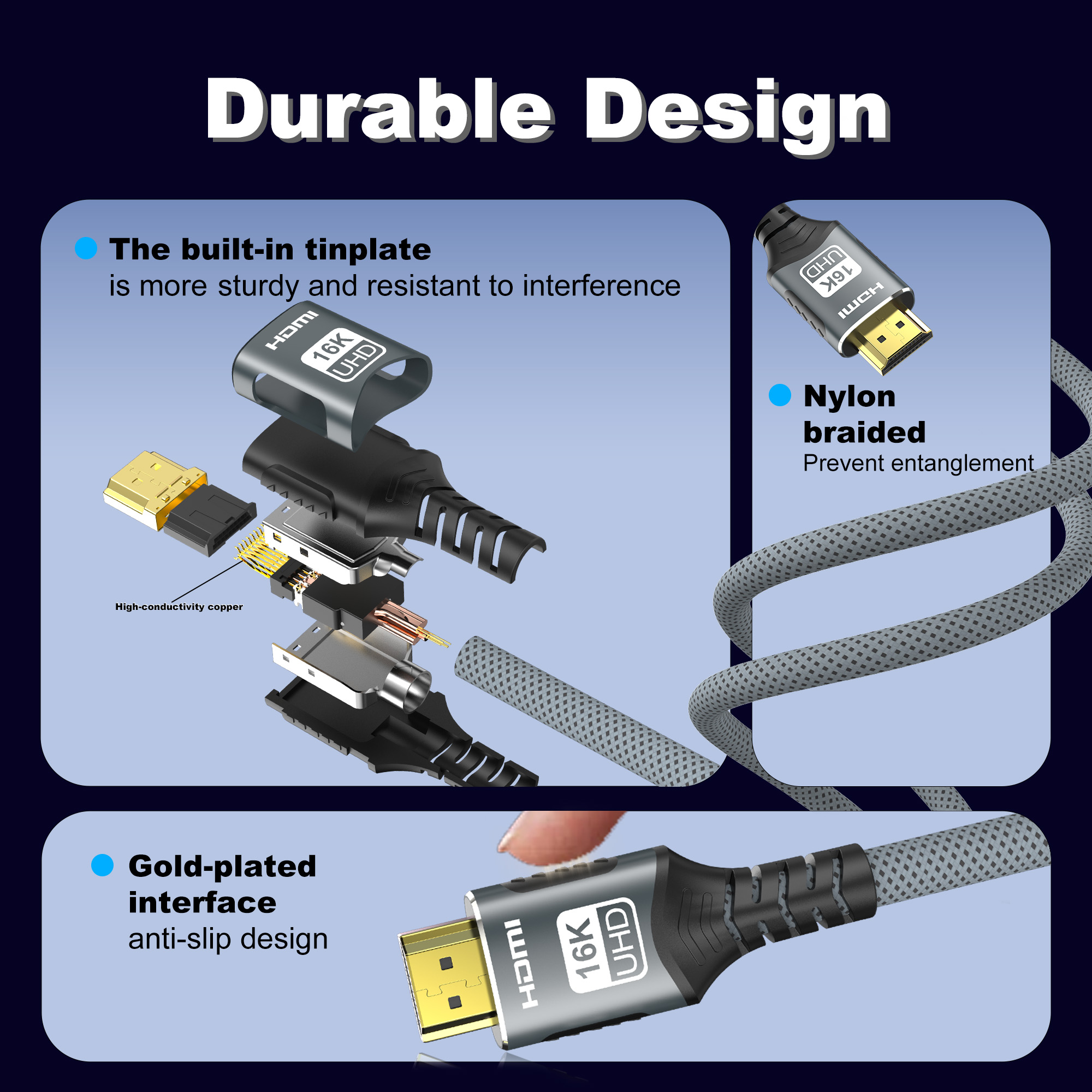 16K HDMI 2.2 Cable 96Gbps 8K@1 - огляд і ціна Home Cinema Gaming