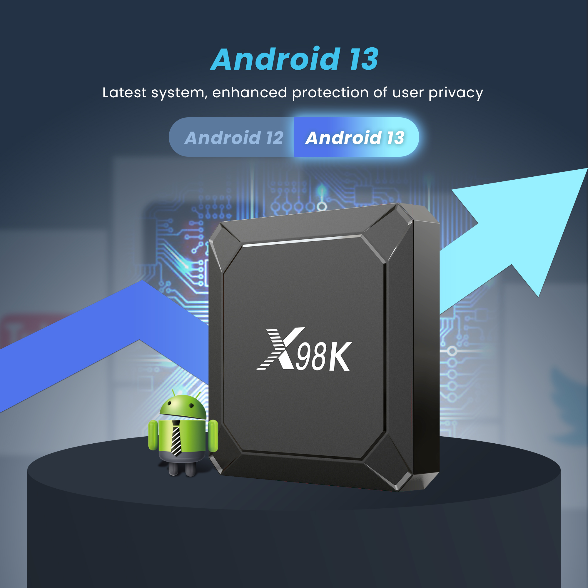 Original X98K TV Box Android13 - огляд і ціна Home Cinema Quad