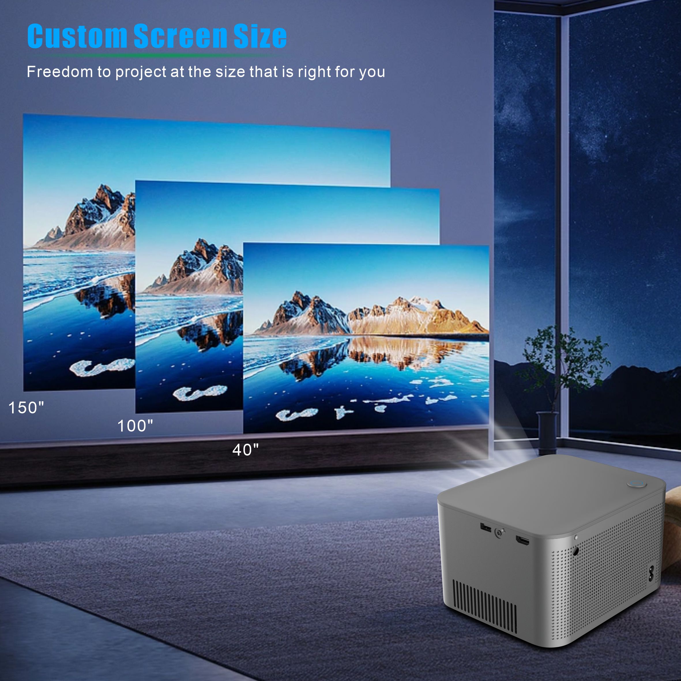 HY350 Smart Projector 4K Andro - огляд і ціна Home Cinema Quad