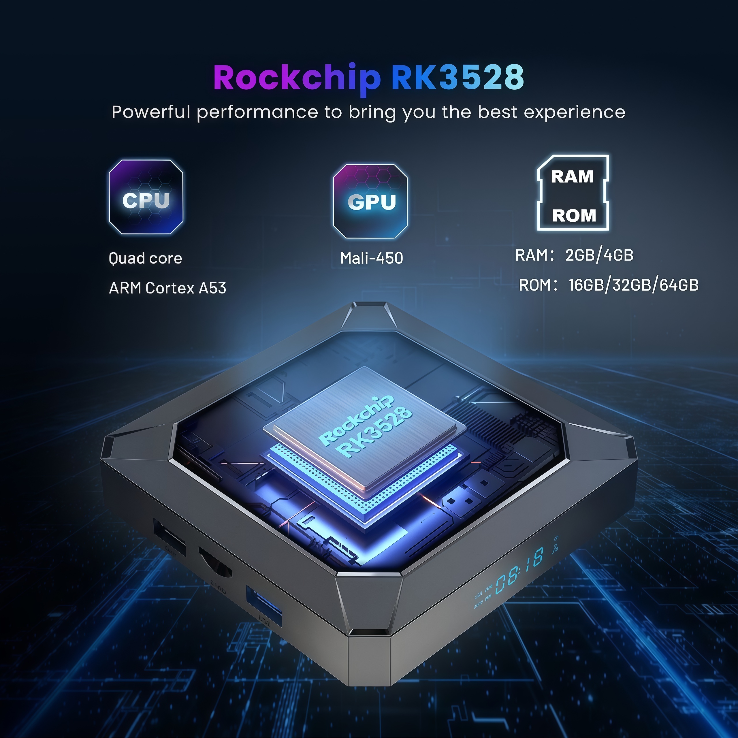 X98K Android 13 TV Box RK3528  - огляд і ціна Home Cinema Quad