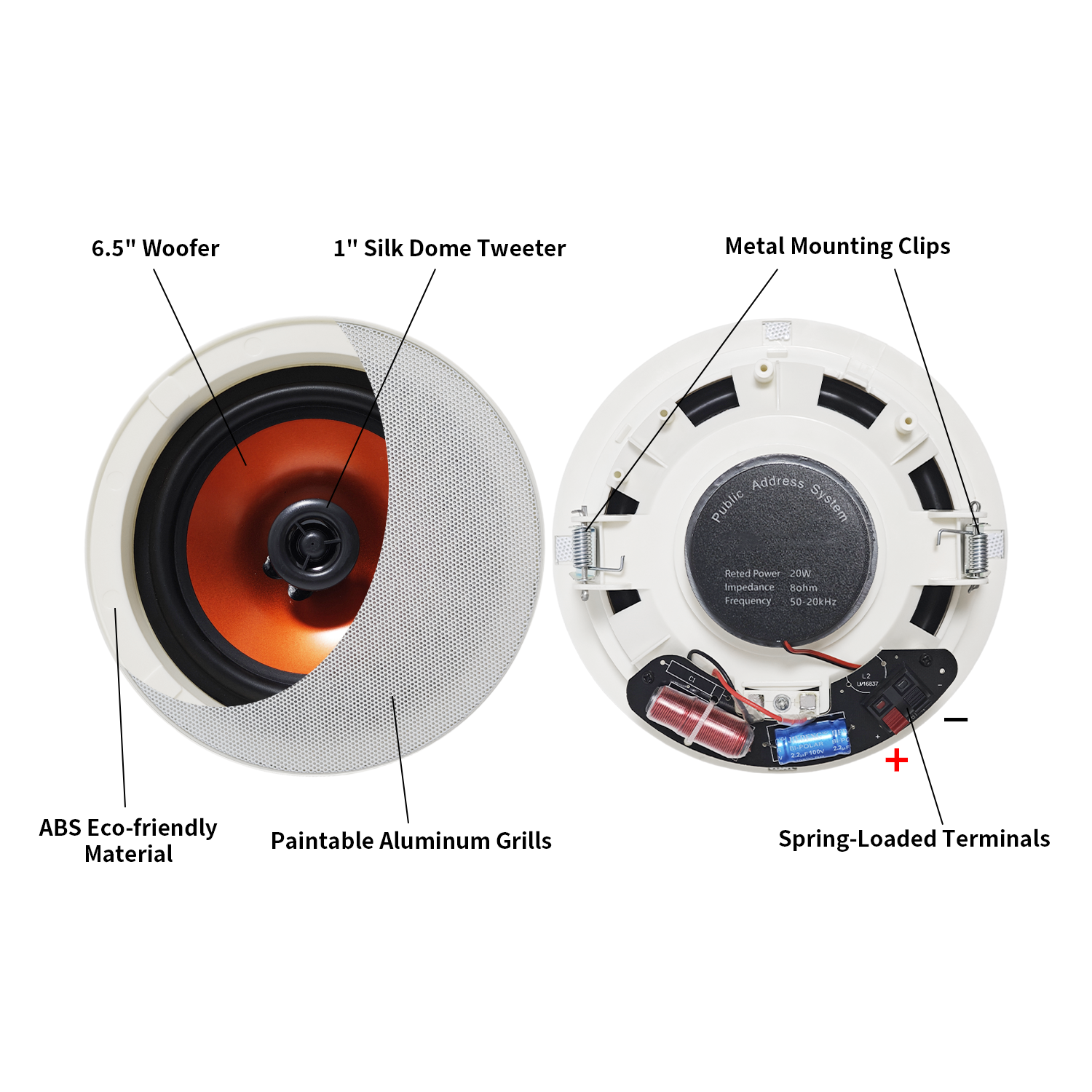 MUXEARK 300W 2PCS 6.5'' Flush  - огляд і ціна Home Cinema Denon