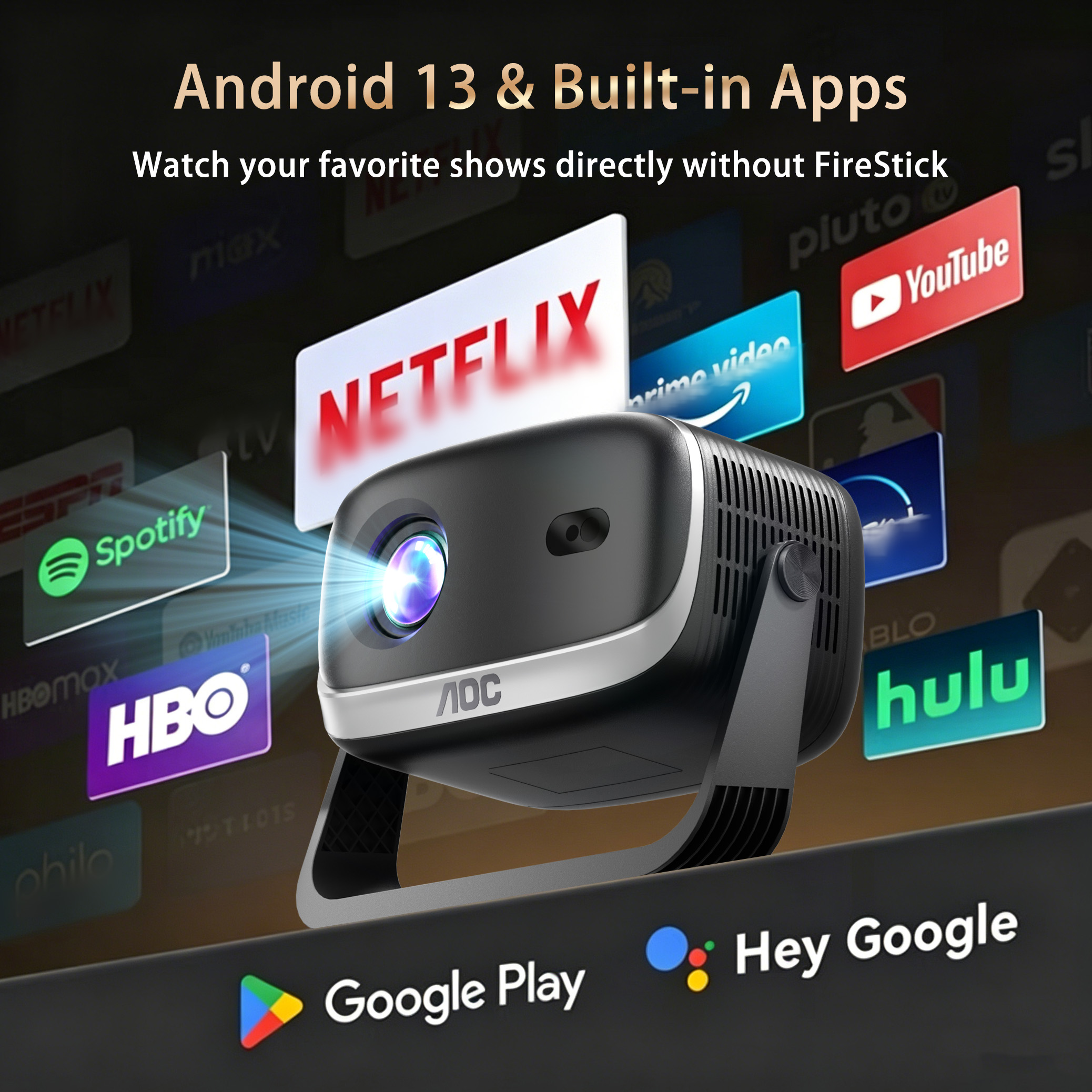 AOC Portable HD Smart Projecto - огляд і ціна Home Cinema Gaming