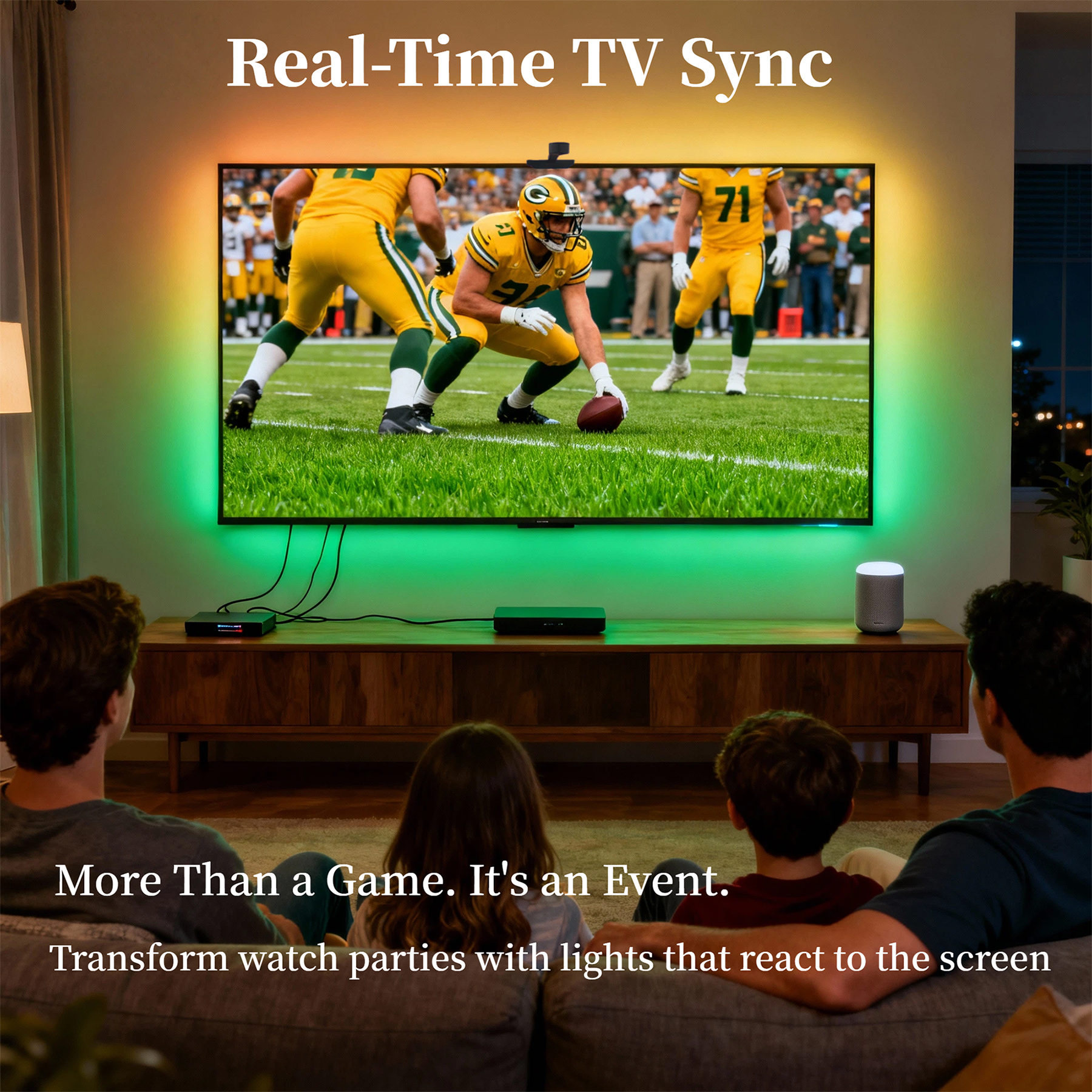 WACUAAO AI Sync LED TV Backlig - огляд і ціна Home Cinema Gaming