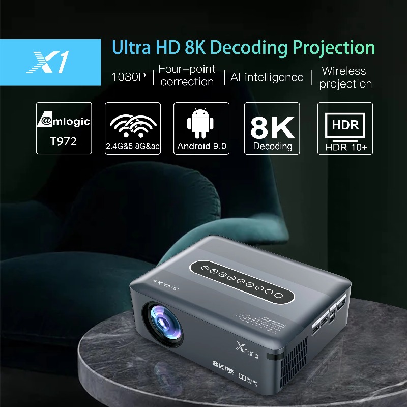 Full HD 1080P 4K LED Projector - огляд і ціна Home Cinema Quad