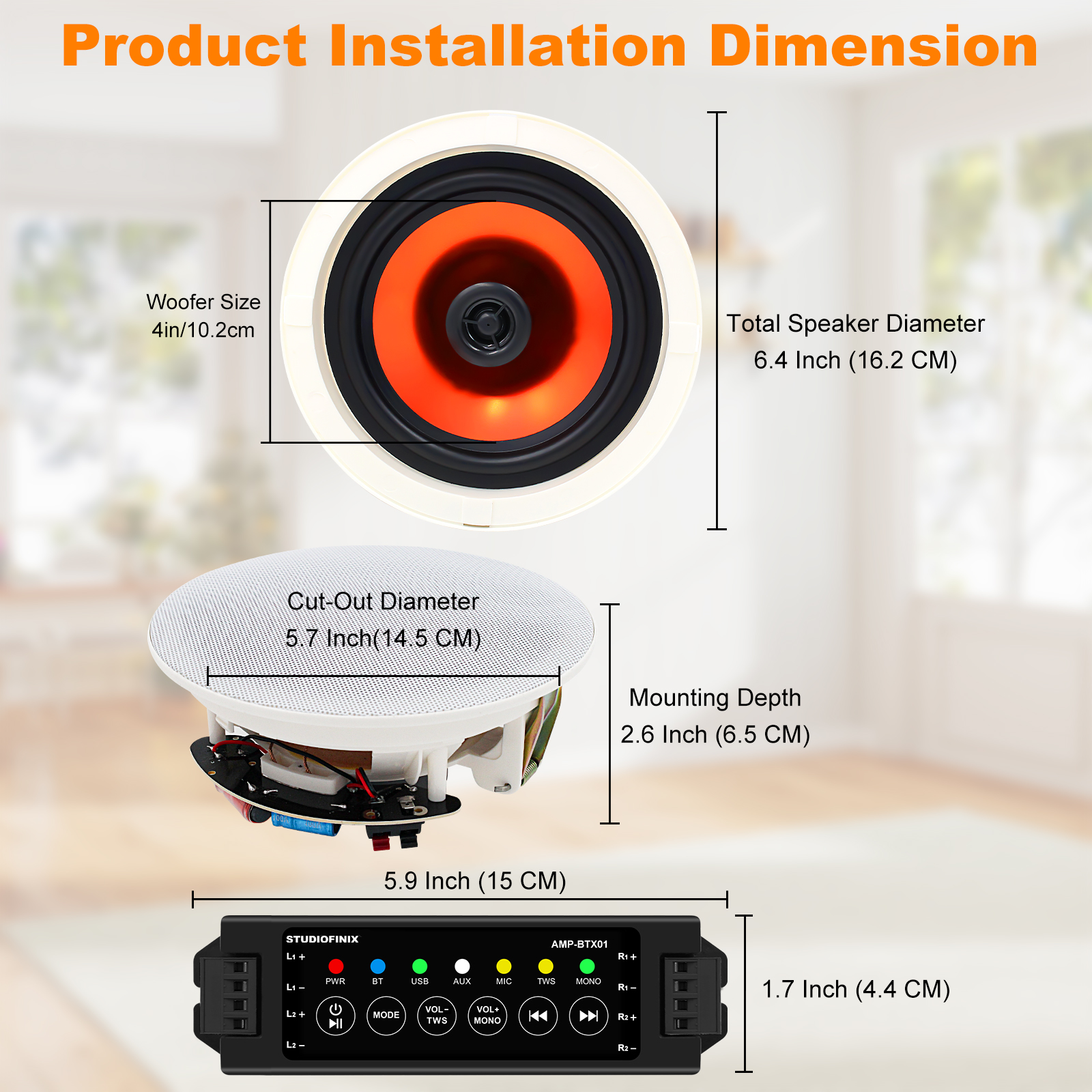 STUDIOFINIX 4'' Bluetooth Ceil - огляд і ціна Home Cinema Denon