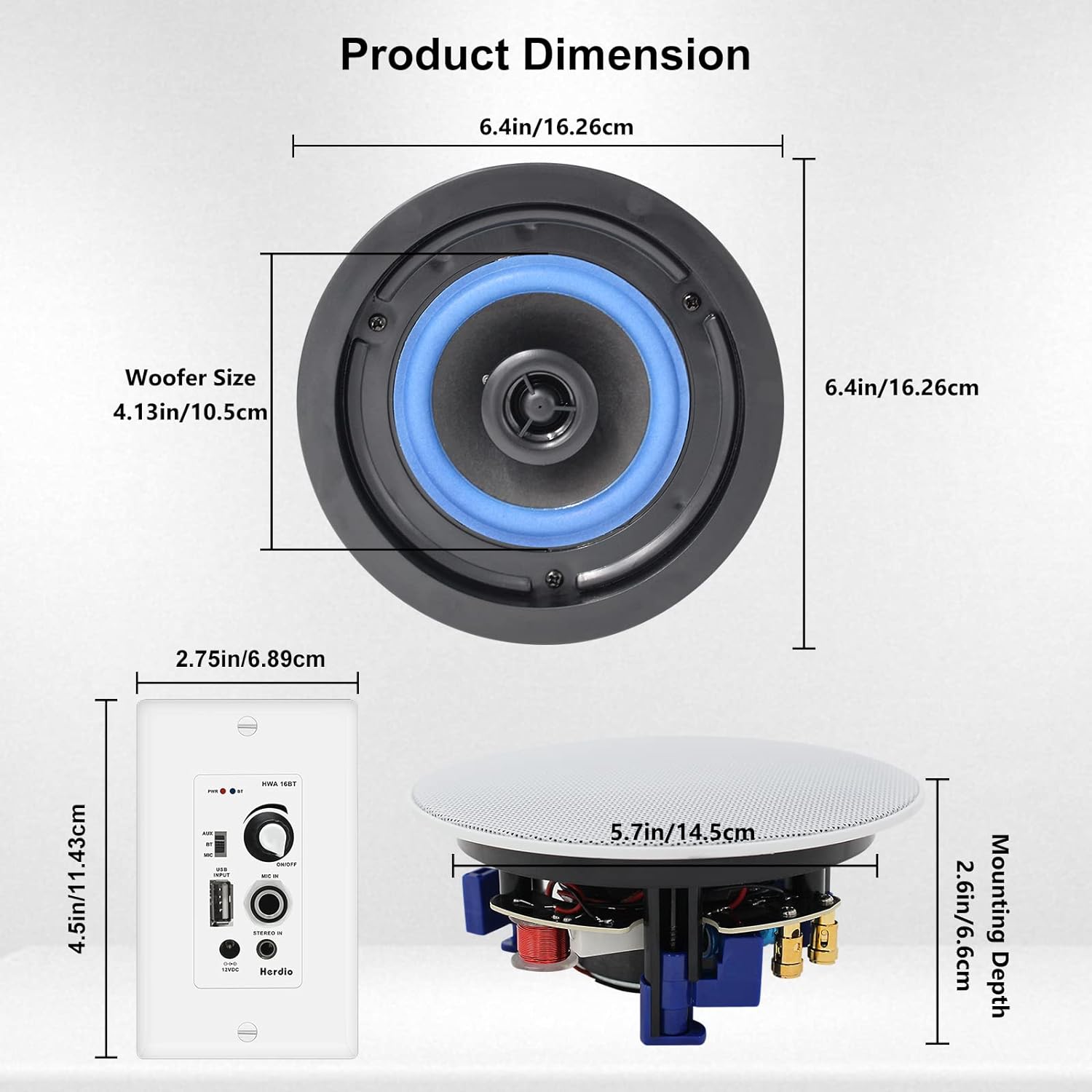 Herdio 4'' Bluetooth Ceiling S - огляд і ціна Home Cinema Denon