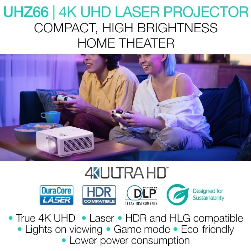 Optoma UHZ66 Home Cinema Lamp  - огляд і ціна Home Cinema Gaming