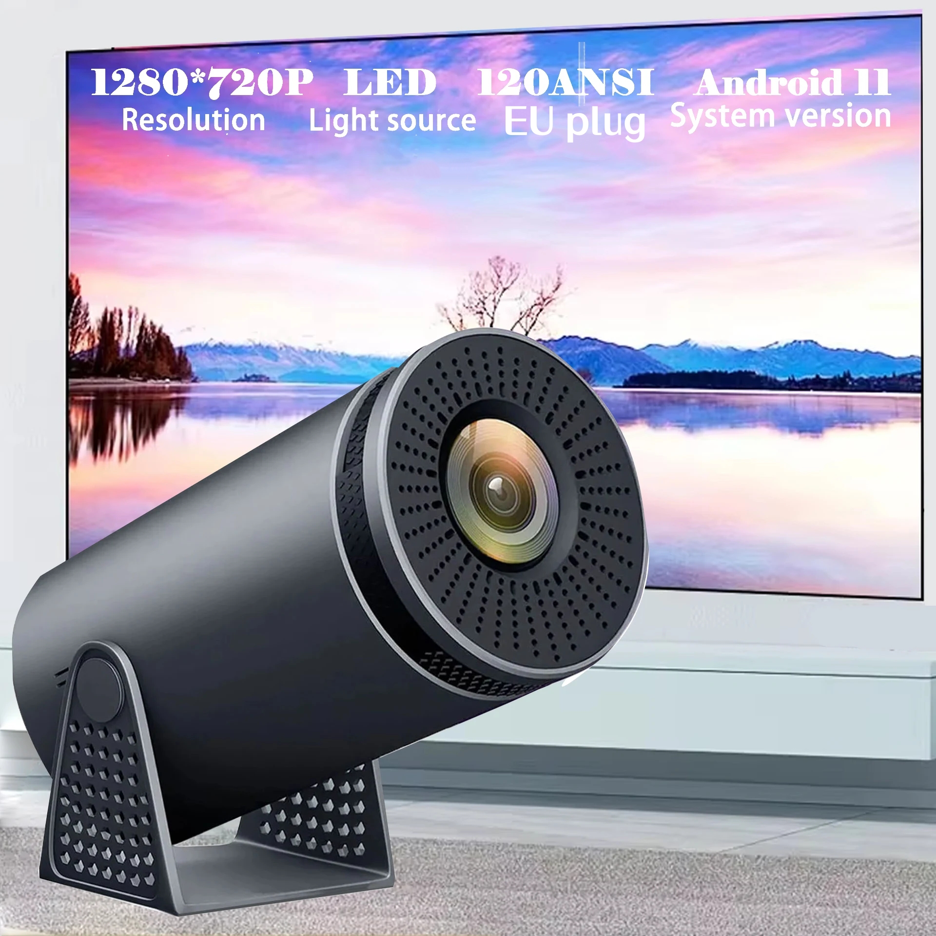 1Pcs New Projector H300 4K And - огляд і ціна Home Cinema Quad